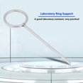 thumbnail image 1 of Soporte de anillo de laboratorio, anillo de acero inoxidable de laboratorio de 60 mm Soporte de retorta Soporte de retorta Rendimiento sólido, 1 of 8