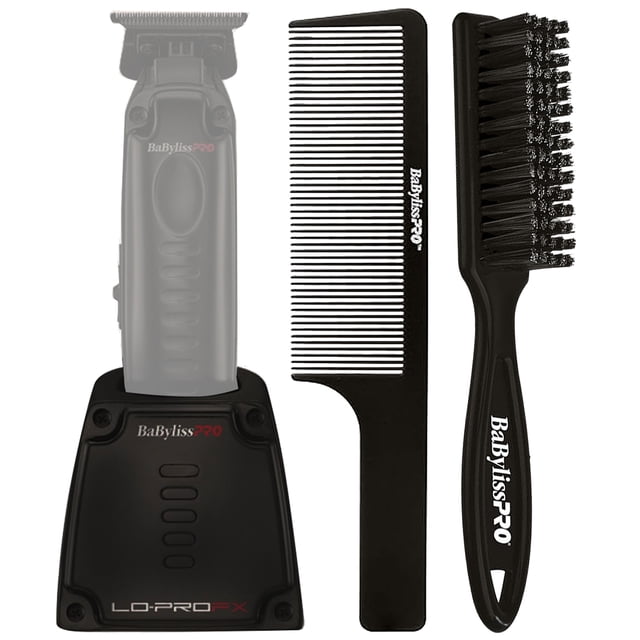 Base de carga para recortadora, cepillo para desteñir y 9 peines para cortar, BaByliss Pro LO-PROFX