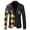 Pink%GC100, variant on CONZONE Mardi Gras Men's Blazer Casual Suit Jacket for Men Fashion Graphic One Button Elegant Slim Fit Carnival Dress Jacket for Performance,Prom,Wedding
