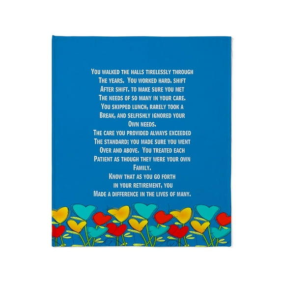 CafePress - Retired Nurse Throw Blanket - Soft Fleece Throw Blanket, 50"x60" for All Ages