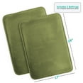 thumbnail image 5 of Nestl Set of 2 Absorbent Memory Foam Bath Mat Bathroom Rugs, Sage, Small 17"x24", 5 of 8