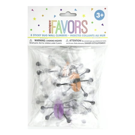 Bug Sticky Wall Climber Party Favors, 8ct