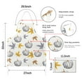 thumbnail image 7 of Fall Pumpkins Leaves Pattern Apron-Garden Aprons for Women with Pockets-Cotton Linen Waterproof Kitchen Cooking Gardening Aprons Adjustable for Kitchen,Cooking,BBQ and Salon 33"x27", 7 of 7