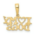 thumbnail image 3 of 14k Yellow Gold I HEART MY DOGS Pendant Charm, 3 of 4