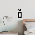 thumbnail image 5 of Rooster Rocker Switch Cover Single Gang Wall Plate Iron Light Cover Power Outlet Decorations Rectangle Black with Screws 1.3x2.63 inches Hole Rocker Switch DIY, 5 of 5