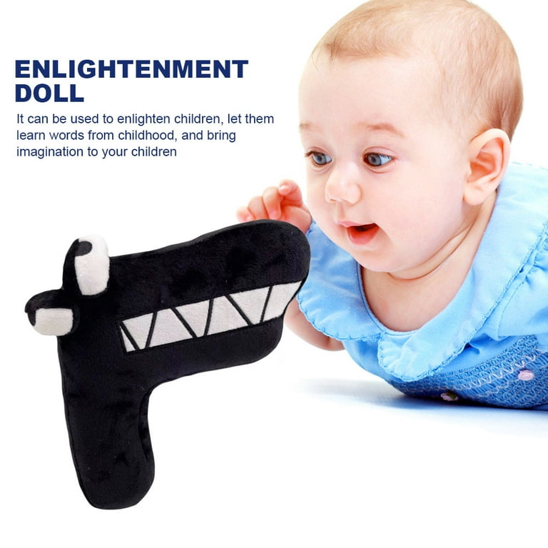 Plush Alphabet Lore Doll Enlightenment English Letter Cute Throw Toy for  Kid (F) 