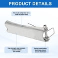 thumbnail image 4 of 2Pcs Hook Safety Latch Kit, 6"x 2" Carbon Steel Towing Receiver Hitch Replacement for Clevis Truck Trailer Crane Towing Lifting Hook (0.1" Thick, 16 Ton), 4 of 7