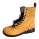 thumbnail image 1 of Zapatos Botines para mujer Botas de caña de talla grande para mujer botas de comercio exterior para mujer botas de cuero con cordones y parte inferior plana para mujer otoño e invierno (Yellow 7), 1 of 6