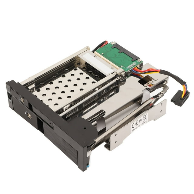 Trayless Hard Drive Enclosure, Trayless Design Double Bay 2.5in 3.5in Internal HDD Enclosure 6Gbps Transfer Easy To Install Remove For Desktop PCs