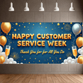 thumbnail image 6 of Festive Design Happy Customer Service Week Appreciation Banner for Corporate Event Office Celebration Thank You, 6 of 7