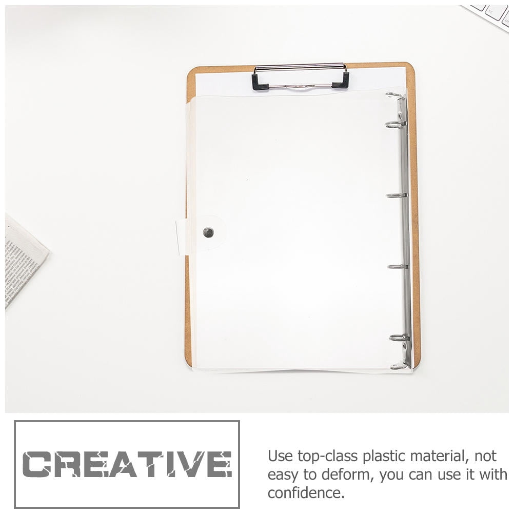 SKISUNO A4 Notebook Binder, Clear Design, and Versatile, 4Pcs