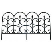 Emsco Victorian 26 ft. L X 26.5 in. H Resin Black Classic Finial Garden Edging