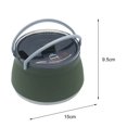 thumbnail image 2 of Collapsible Camping Silicone Cook Pot Travel Compact Coffee Foldable Kettle Tea Pot Green, 2 of 9