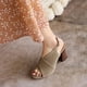 thumbnail image 4 of Sandalias de verano para mujer con tacones altos de cuero de microfibra de tela mate a la moda Wmkox8yii shjk6796, 4 of 9