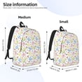 thumbnail image 3 of Honeii Easter Egg3 Print Canvas College Laptop Backpack, Durable Rucksack Travel Notebook Bag School Backpack Book Bag for Men Women-Small, 3 of 7