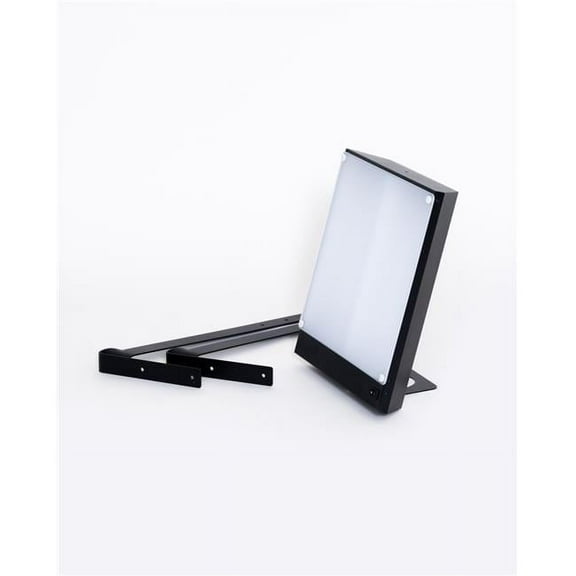 LiteUP 10000 Lux Bright Light Therapy Wall Mount Lamp, Black