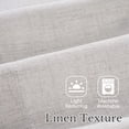 thumbnail image 5 of NICETOWN Valance Curtains for Kitchen, Semi sheer Light Filtering Linen Valance for Bathroom & Kitchen, Rod Pocket Rustic Soft Linen Valance, Angora, 1 Panel, 5 of 8