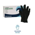 thumbnail image 5 of 4.4 mil Disposable Powder-Free General Purpose Nitrile Gloves - X-Large, Black (100/Box), 5 of 9
