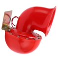 thumbnail image 2 of Car Horn 150db Red Air Horn Electric Bull Horn Cow Sound Metal Horn for Truck Train Boat Motorcycle Car, 2 of 5