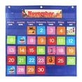 thumbnail image 4 of simhoa Calendar Pocket Chart School Pocket Calendar for Dormitory Classroom Cabinet blue, 4 of 8