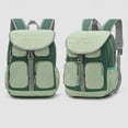 thumbnail image 4 of CUZIBR Girls Backpack For Campus Daily Commute Sports Travel Casual Vintage Color Block Daypack Unisex Students Adjustable Mesh Padded Shoulder Straps School Rucksack, 4 of 5
