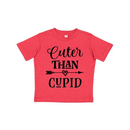

Inktastic Valentines Day Cuter Than Cupid Gift Toddler Boy or Toddler Girl T-Shirt