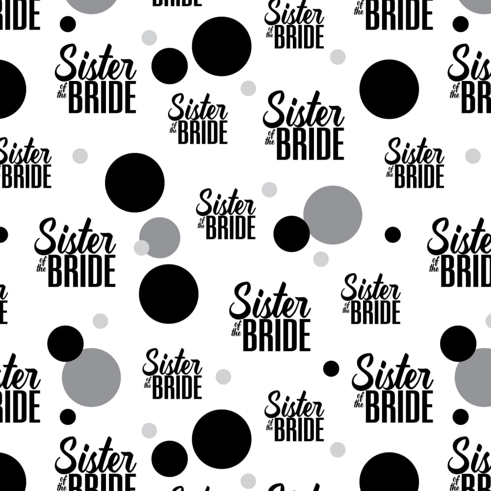Sister of the Bride Wedding Premium Gift Wrap Wrapping Paper Roll