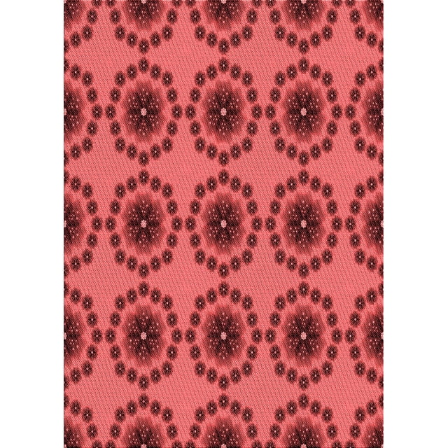 Ahgly Company Indoor Rectangle Patterned Chilli Pepper Red Area Rugs, 2' x 3'