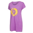 thumbnail image 3 of Innerwin Tee Manches Courtes Hauts pour Femmes Col en V Ample T-Shirt Violet 2TG, 3 of 8