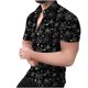 thumbnail image 1 of Tops Para Hombre Casual Cuello en V Manga Corta Festival Estampado Estampado Blusa Camisa Estampada Odeerbi ODB181636, 1 of 7
