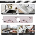 thumbnail image 6 of Coolnut Watercolor Pink Flower Plum Blossom 2PCS Faucet Absorbent Mat Kitchen Faucet Sink Splash Guard Faucet Splash Catcher Water Absorbent Mat, Faucet Mat for Kitchen Sink 30x5in, 6 of 7