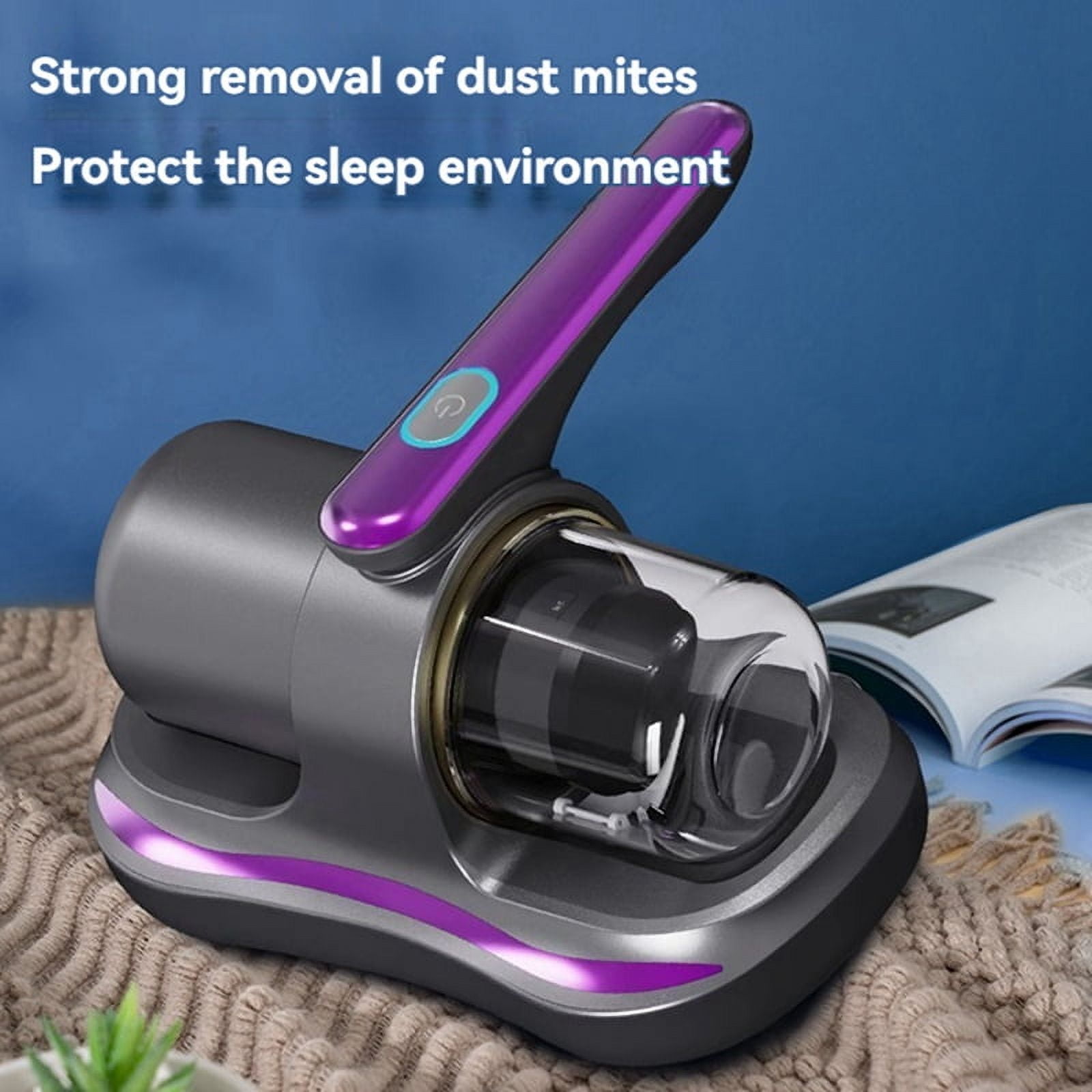 Mattress Vacuum Cleaner,Handheld Bed Vacuum Cleaner with Light,Dust Mite,Cordless Vacuum for Mattress,Sofa,Hair,Carpets