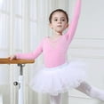 thumbnail image 4 of Zwiiyzr 2025 5-18Y Ballet Leotards for Girls Toddler Long Sleeve Activewear Clothes Ballet Dance Outfits Pink, 4 of 5