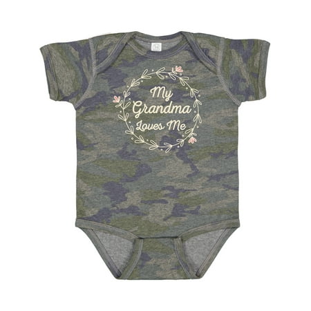 

Inktastic My Grandma Loves Me Grandchild Gift Baby Girl Bodysuit