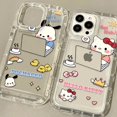 thumbnail image 2 of Sanrio-funda transparente de Hello Kitty Pochacco para iPhone, carcasa a prueba de golpes con dibujos animados para modelos 15, 14, 13, 12, 11 Pro Max, XR, XS, X, 8, 7, 6, 6S Plus, SE 2020, 2 of 5