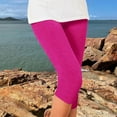 thumbnail image 4 of Women's Casual Pants Leggings For Women Plus Size High Waisted Yoga Cropped Trousers 2025 Summer Gym Pants,Pink Women's Casual Pants M, 4 of 7