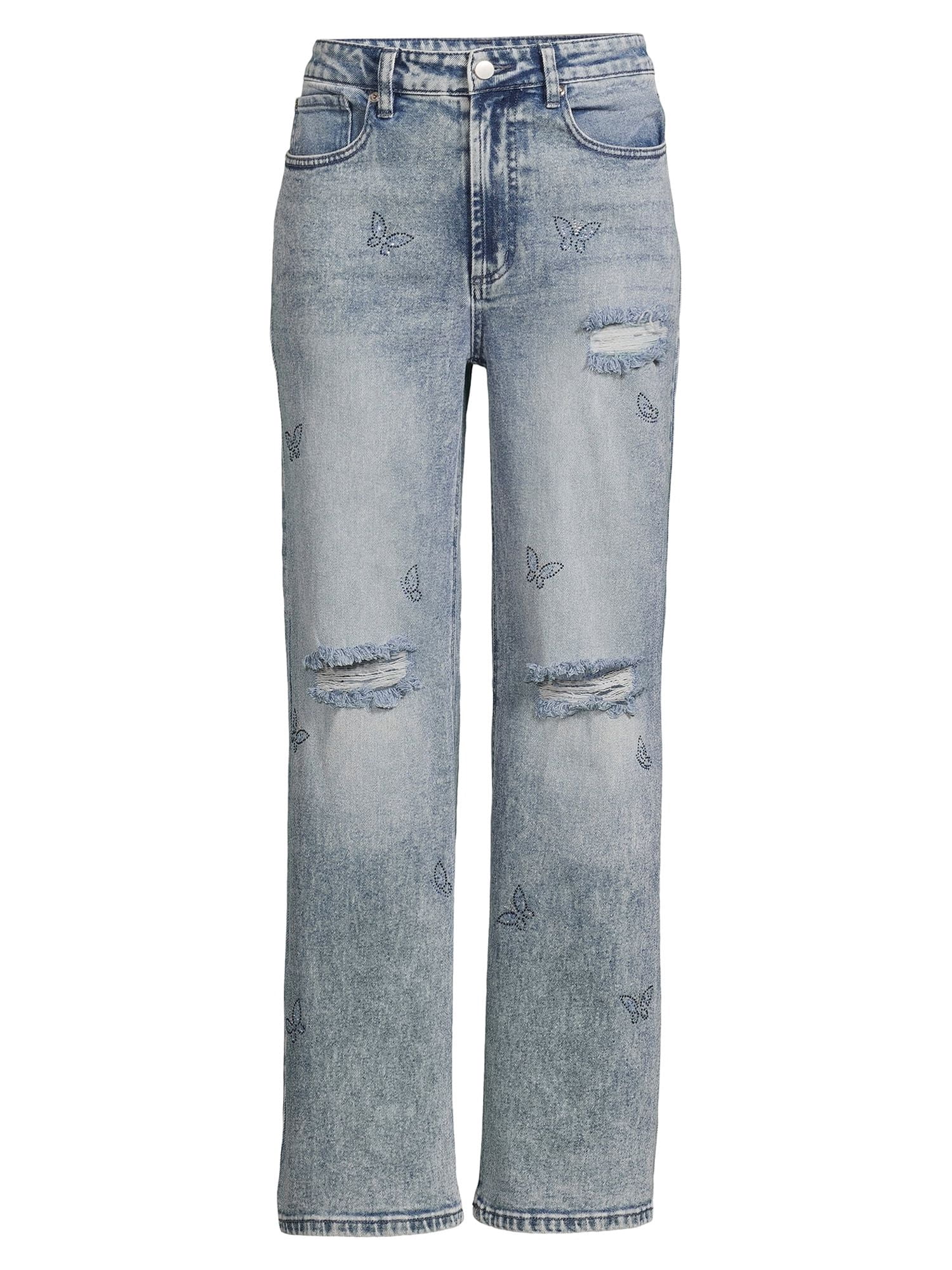 No Boundaries Juniors Rhinestone Fashion Jeans