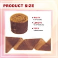 thumbnail image 2 of Uxcell Velvet Ribbon, Wide Handmade Frayed Raw Edge Thick Fringe Ribbon for Gift Wrapping Brown, 2 of 6