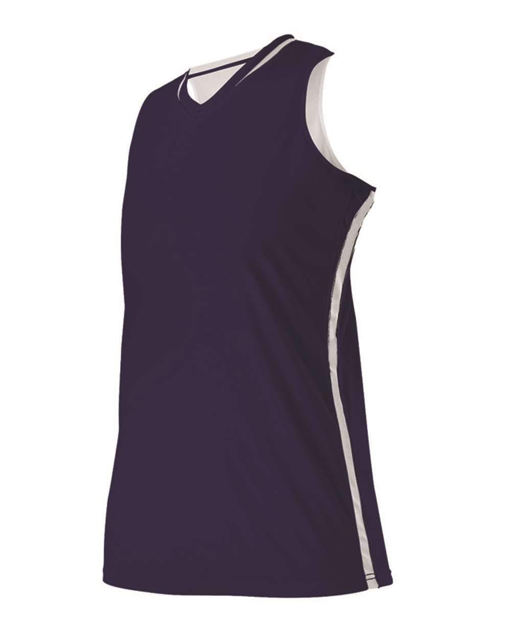 Alleson Athletic Girls' Reversible Basketball Jersey Color Navy/ White Size L