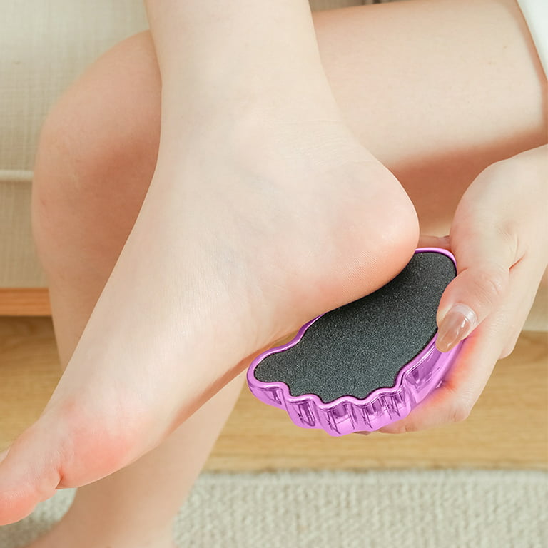 Bare August Glass Foot File Callus Remover- Heel Scraper & in Shower Foot  Scrubber Dead Skin Remover - Pedicure Foot Buffer for Soft Feet
