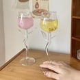 thumbnail image 6 of Rose Flower Glasses, Creative Red Glass, Rose Flower Goblet Juice Glass for Party Dinner Wedding Festival Kitchen Bar Celebration,Green Leaf ,280ML/2PCS, 6 of 11