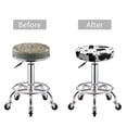 thumbnail image 3 of Bohemian Cute Cat Fishbone Round Bar Stool Seat Covers, Elastic Round Chair Cover Stool Seat Slipcover Bar Stool Cushions Round Pad for 12-14 inch, 3 of 5