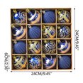 thumbnail image 3 of Axiiglly 16Pcs Christmas Balls Ornaments, 2.36" Shatterproof Christmas Balls Set, Multi-Pattern Painted Xmas Hanging Balls for Christmas Trees Decorations, Home Holiday Party Decor, 3 of 8