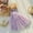 C-Purple330, variant on JIAYUE Kids Girls Spring Summer Dresses Floral Sleeveless Sweetheart Mid Length Mesh Puffy A-Line For Children Seasonal Dailywear