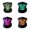 Set-2, variant on 4PC Skull Balaclava and Ghost Mask, Breathable Motorcycle Balaclava Scary Halloween Mask, Cool Motorcycle Face Masks for Men, Half Face for Skiing Riding,10x19 Inch