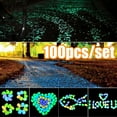 thumbnail image 1 of Travelwant 100Pcs Glow Pebblesm, Glowing Rocks for Outdoor Decor, Garden Lawn Yard, Aquarium, Glow in The Dark Pebbles Stones for Indoor and Outdoor Walkways Garden Driveway Large Bag, 1 of 7