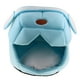 thumbnail image 2 of Space  Perros pequeños Cama para gatos Perrera con cojín extraíble Azul jinwen Warm Soft Pet House, 2 of 8