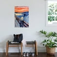 thumbnail image 3 of The Scream by Edvard Munch Canvas Wall Poster, 22.375" x 34", 3 of 4