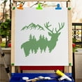 thumbnail image 5 of Sika Deer Stencil Template 11.8x11.8 Inch Elk Plastic Drawing Sign for Painting on Wood Wall Floor Canvas Scrapbook Card DIY Art Crafts, 5 of 9