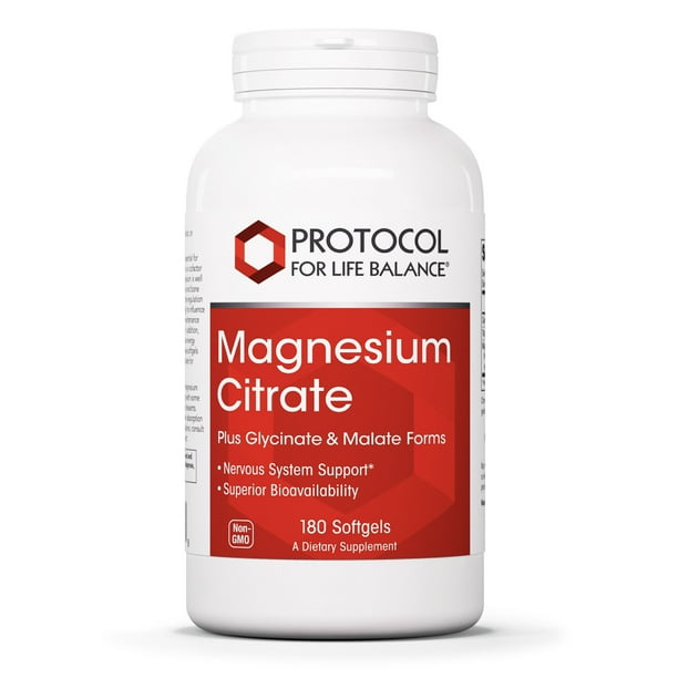 Protocol For Life Balance Magnesium Citrate Plus Glycinate and